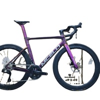 Vélo de course MCELO Aero T800 en carbone Di2 avec changement de vitesse électronique 24 vitesses, guidon intégré, frein à disque hydraulique ergonomique