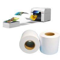 Rollo de papel fotográfico de impresión digital, impresora de inyección de tinta de 6 pulgadas para Minitab seco, plóter