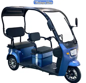 Triciclo eléctrico para adultos, Scooter de 3 ruedas, para pasajeros, precio barato