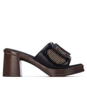 Sandalias de Plataforma con Tacón de 7.5 cm para Mujer, Color Negro, Talla 38 - Product Image 1