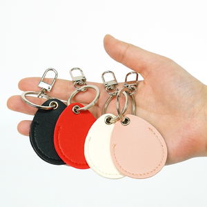 Promotional Real Leather <b>Key</b> <b>Ring</b> Holder Pu Leather Rectangle Keychain Lanyard for <b>Bag</b> Pendant - Product Image 3