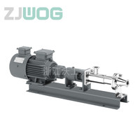 Pompes à boues boue pompe à cavité progressive rotor hélicoïdal mono vis boue d'huile pompe à vis en acier inoxydable