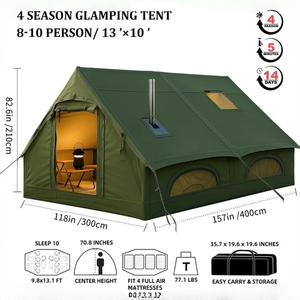 <span class=keywords><strong>Tenda</strong></span> Gonfiabile di Lusso all'Ingrosso, in Tessuto Oxford 300D, Leggera, Verde, per 6-10 Persone - Product Image 2
