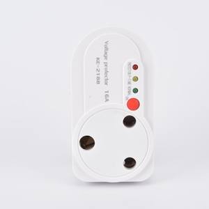 Protector de Voltaje Compacto de CA 220V Ajustable de 16A con Enchufe Sudafricano de 60Hz para Refrigerador, Protección de Voltaje y Corriente - Product Image 3