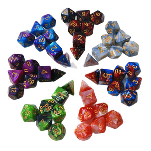 Số Lượng Lớn 17-Màu Đa Diện Acrylic Dnd RPG Dice Board Thẻ Trò Chơi Dungeons Và Dragons Nhựa Dice Set - Product Image 1