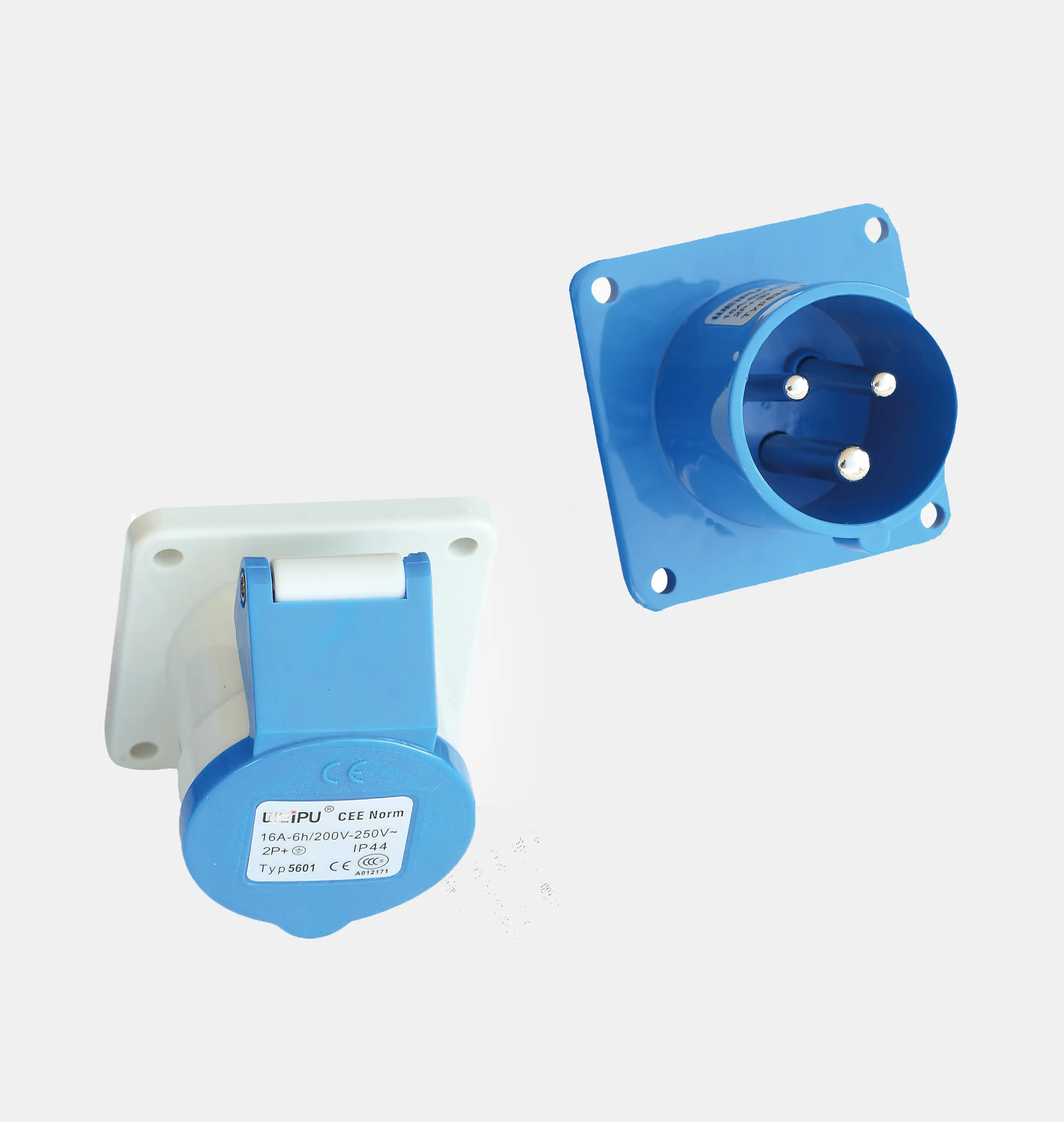 IP44 CEE Form 16A/3pin outlet waterproof receptacles Power sockets