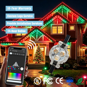 Luces LED Permanentes para Exteriores, Inteligentes, Direccionables, de 12V, 24V, 36V, de Aluminio, para Navidad, para Exteriores, con Puntos de Luz LED para Decoración Navideña - Product Image 1