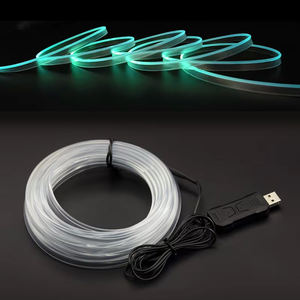 Tira de Luz LED Flexible de 1M-5M RGB 12V 10W, Decoración Interior de Coche, Luz Ambiental, Control Remoto, Iluminación Ambiental Invisible - Product Image 4