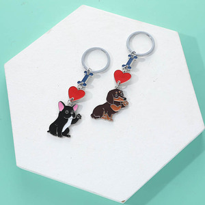 Buena calidad Changzhi 2023 nuevo llavero exquisito conejo coche cadena colgante cintura palabras en inglés americano - Product Image 4