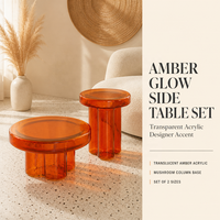 Modernes Design Glas Kaffee- & Teetisch Transparente Blütenblätter Eckstück für Wohn- & Schlafzimmer Hotel Kombinationsmöbel