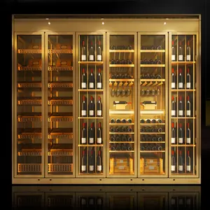 时尚定制葡萄酒冷却器优雅高端个性化壁挂式香槟酒窖