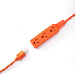 مقبس طاقة بني عالي الجودة 18AWG 3C SJT 6-50 قدمًا 13A منفذ مصنع داخلي سلك تمديد منزلي 3 مقبس قابس رخيص - Product Image 6