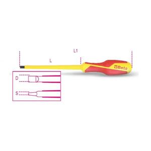 Destornilladores BETA - 012740706 1000V para tornillos ranurados sin cabeza (paquete múltiple)-DESTORNILLADORES AISLADOS EAN 8014230645872 1000V - Product Image 1