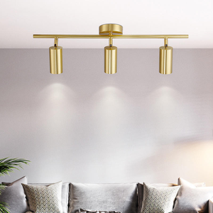 Moderna Lampada da Soffitto a 3 Luci in Alluminio LED, Faretto Nero Lungo, Illuminazione Regolabile per Negozi e Gallerie d'Arte - Product Image 4