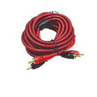 Kit Kabel Subwoofer Amplifier Audio Mobil 4GA Model Kabel Daya Tembaga Murni Konektor RCA Berlapis Emas 4.5M Jaket PVC Foil 1080p