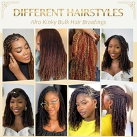 Mèches de cheveux humains Kinky Straight, Yaki naturel, brésiliens, Remy vierges, Grade 10A, trame nouée à la main, pour salons, USA Europe, cheveux épais