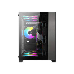 Boîtier <span class=keywords><strong>PC</strong></span> de jeu en verre trempé avec Logo personnalisé, Micro Mini Cube MATX pour Gammer, C270 - Product Image 6