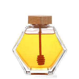 Mật ong Jar thủy tinh được thiết kế 360ml 500ml mật ong Jar thủy tinh với nắp sáng tạo độc đáo mật ong lọ thủy tinh thực phẩm <span class=keywords><strong>container</strong></span> - Product Image 5