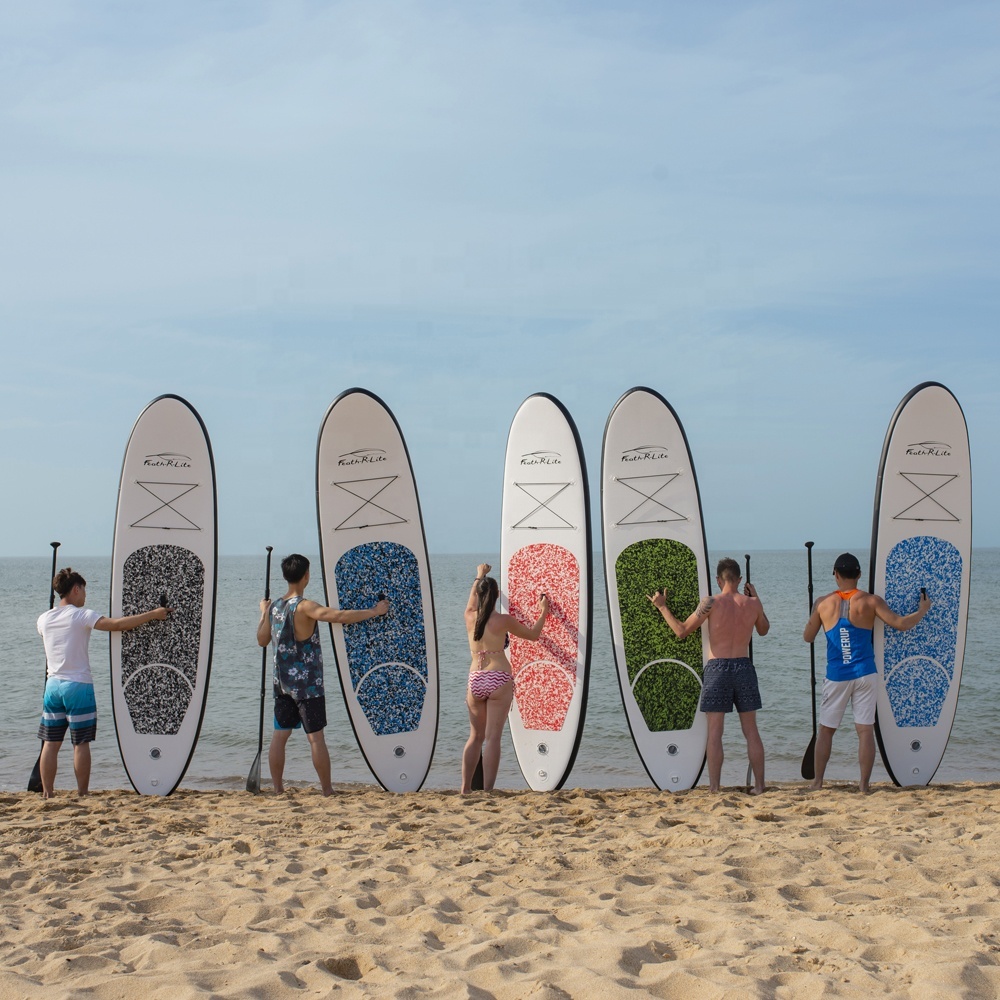 En gros paddle planche de surf gonflable de planche de surf avec ailerons amovibles