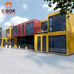 Cbox Wholesale Ready Made Classroom Modular Teaching Building Fireproof <b>Flat</b> Pack Commercial Street Store Mobile Container House - Product Image 1
