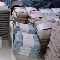 Ensemble de housses de couette en satin de bambou personnalisé certifié Oeko-Tex 100% tissu en lyocell de bambou avec taies d'oreiller
