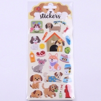 Autocollants de papeterie en PVC imperméables, imprimés UV et vernissés UV, les plus vendus, pour carnets, cadeaux promotionnels, autocollants de dessins animés pour enfants