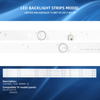 Barre lumineuse LED pour TV KDL43JT662A L1807 V3 Tiras LED Para TV pour 43 pouces 43S3900FS LED43K7200 LED43G30CE KDL43JT662A LE