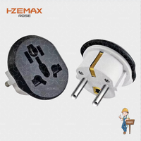 Adaptor steker Universal 2Pin 16A standar Eropa kualitas tinggi adaptor listrik Travel dari Jerman