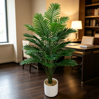 Arbre artificiel vert de luxe en gros pour la décoration de salon et de mobilier, fabriqué en plastique durable pour les décorations de bureau