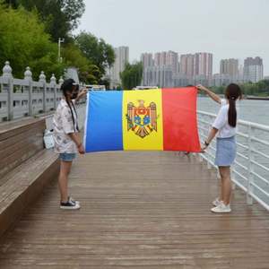 Оптовые флаги Молдовы из 100% полиэстера, изготовленные на заказ, с быстрой доставкой, высокое качество - Product Image 5