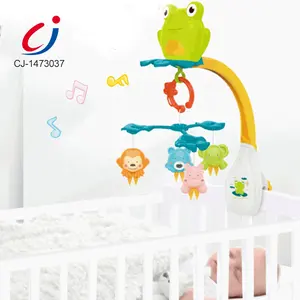 2023 Bestseller Kid Baby Mobile, Frosch projizierte Bett glocke mit musikalischer Rassel Made in China