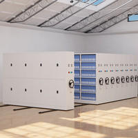 Système d'archivage manuel pour bibliothèque, armoire compacte intelligente en acier pour salle d'archives, compacteur de dossiers mobile, armoire compacte en acier pour banque