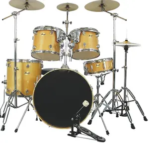 Venta caliente 5 piezas tambores 3 platillos Kits de batería Color personalizado y logotipo conjunto de tambor