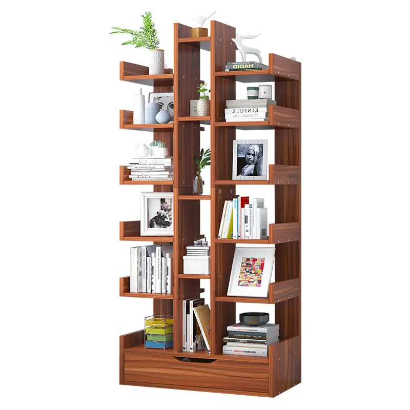 Scaffale portaoggetti scaffali libreria scaffale in legno a forma di espositore mobili per la casa