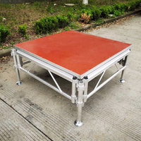 Scène portable en aluminium pour événements de concert en extérieur, assemblage requis, structures de scène