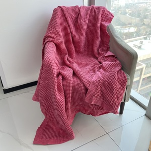 Waffle Plaid Cotton Sofa <strong>Throw</strong> Blanket Air Condition Summer <strong>Quilt</strong> Blankets <strong>for</strong> <strong>Beds</strong> Soft Home <strong>Bed</strong> Cover Sheet Bedspreads - Product Image 4