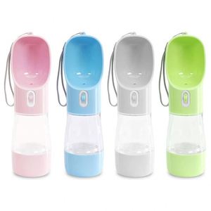 En stock, gourde portable 2-en-1 haute capacité pour animaux de compagnie, bouteille d'eau en plastique pour chiens, pour les promenades en plein air - Product Image 2