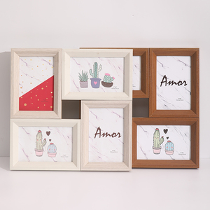 Nuovo arrivo 2 colori classici MDF Collage cornice per foto all'ingrosso di colore del legno in piedi appesa pareti Decorative Art Pic Frame - Product Image 3