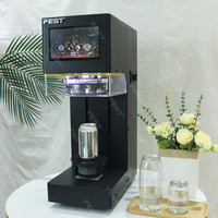Machine de scellage de bouteilles en plastique et de canettes en aluminium FEST, sans rotation, pour le scellage de canettes