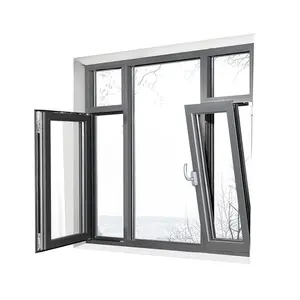 Yüksek kaliteli su geçirmez tasarım alüminyum eğim ve değişen yer için kullanılan üç katman ile pencereleri çevirin