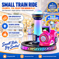 Nouvelles manèges pour enfants à monnayeur, balançoire électrique en fibre de verre, petit train, machine de jeu pour enfants