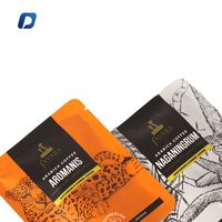 Mini sachet de thé en plastique imprimé numérique personnalisé avec odeur étanche à l'humidité Sachet goutte à goutte de grains de café emballage à fermeture éclair Pochette debout Doypack