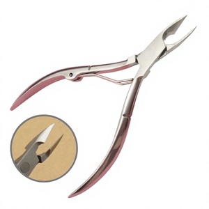 MORGANS INDUSTRIES Coupe-ongles professionnels en acier inoxydable 12,5 mm à mâchoires biseautées, ouverture large, lame droite, pointe affûtée pour ongles - Product Image 1