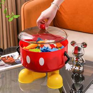 Cartoon Animal Shaped Storage Box <b>Large</b> Capacity With Handle For Home Children Toy Organizer Desktop Storage <b>Basket</b> - Product Image 4