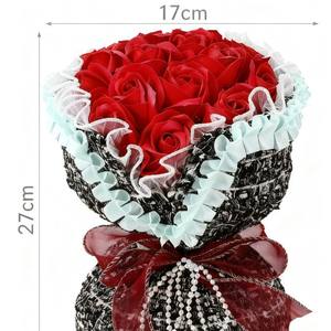 Cadeau créatif pour la Saint-Valentin, bouquet de savon en forme de rose, produit fini, fleur éternelle, bouquet de savon pour petite amie et femme. - Product Image 5
