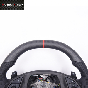 Volant de course personnalisé en fibre de carbone avec LED pour voiture décapotable - Product Image 3