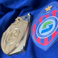 Écusson de club personnalisé en TPU 3D brillant, transfert thermique, logo sponsor en silicone, texture métallique gaufrée, pour maillot