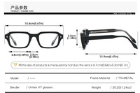 Lunettes anti-reflets anti-radiation Sunray, verres PC, monture en métal TR90, légères, durables, unisexes, filtre anti-lumière bleue