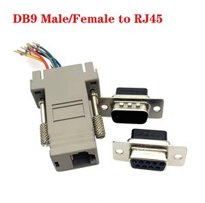 DB9 VGA15 DB25 macho/hembra a RJ45 9 15 25 PIN RS232 VGA adaptador de puerto serie conectores extensor a convertidor extendido <span class=keywords><strong>Ethernet</strong></span> - Product Image 2