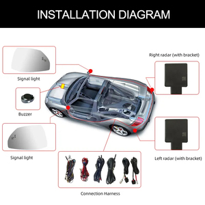 Đối với Audi xe A3 A4 A5 A6 A7 A8 Q5 Q7 S4 BSD điểm mù gương 77Ghz Radar bsm điểm mù màn hình cảnh báo thay đổi làn đường hỗ trợ - Product Image 6